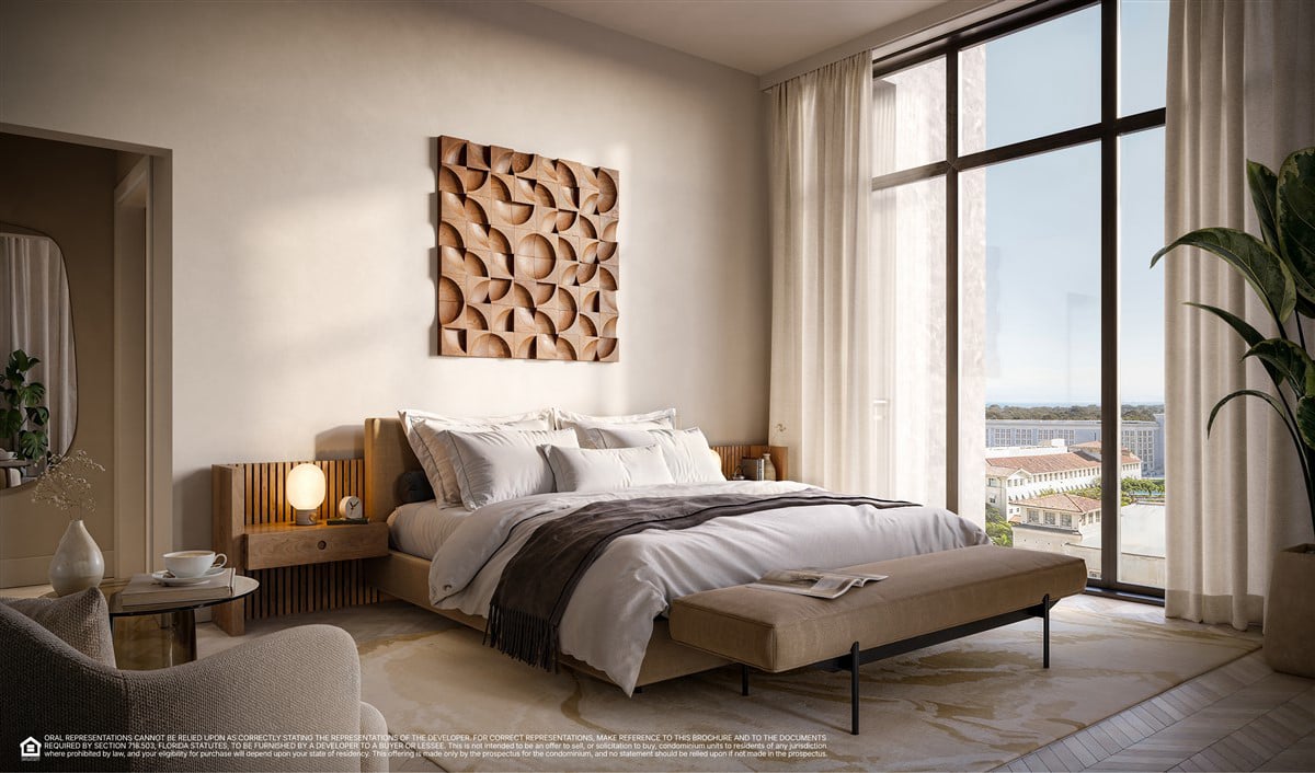 CORA Merrick Park - Primary Bedroom